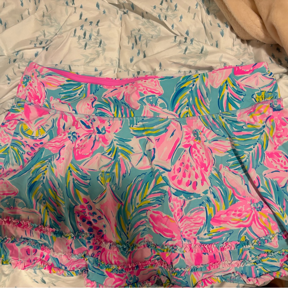 Lilly Pulitzer Vibrant Floral Print Skort
